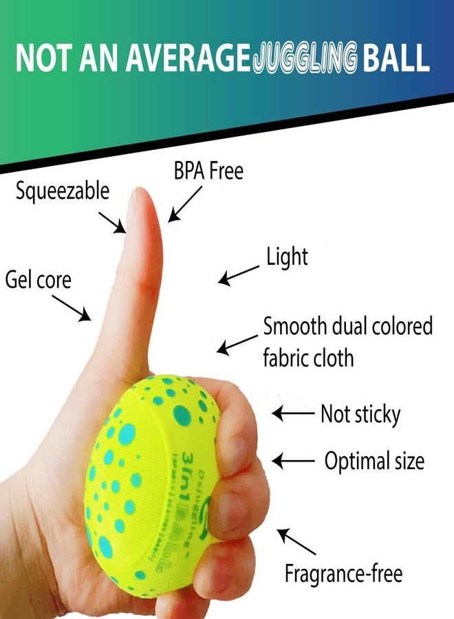 DSJUGGLING Glow in The Dark Juggling Balls, Dawson Juggling Soft UV & Luminous Reactive Juggling Ball Set - Pack of 3 - Image 2